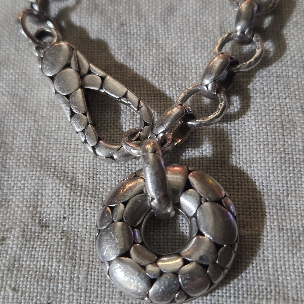 John Hardy Kali Pebble Link Charm Bracelet, SS - Picture 2 of 13